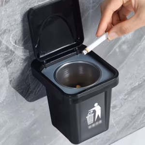 Creative Wall-Mounted Trash Can Ashtray